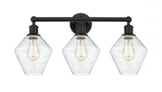 Cindyrella - 3 Light - 26 inch - Matte Black - Bath Vanity Light (3442|616-3W-BK-G654-8)