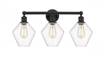 Cindyrella - 3 Light - 26 inch - Matte Black - Bath Vanity Light (3442|616-3W-BK-G652-8)
