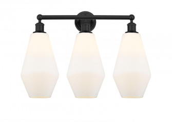 Cindyrella - 3 Light - 25 inch - Matte Black - Bath Vanity Light (3442|616-3W-BK-G651-7)