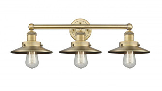 Edison - 3 Light - 26 inch - Brushed Brass - Bath Vanity Light (3442|616-3W-BB-M4-BB)