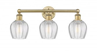 Norfolk - 3 Light - 24 inch - Brushed Brass - Bath Vanity Light (3442|616-3W-BB-G462-6)