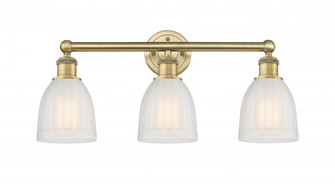 Brookfield - 3 Light - 24 inch - Brushed Brass - Bath Vanity Light (3442|616-3W-BB-G441)