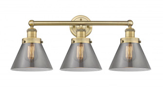 Cone - 3 Light - 26 inch - Brushed Brass - Bath Vanity Light (3442|616-3W-BB-G43)