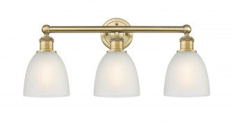 Castile - 3 Light - 24 inch - Brushed Brass - Bath Vanity Light (3442|616-3W-BB-G381)