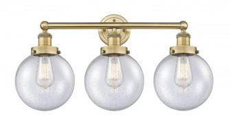 Beacon - 3 Light - 26 inch - Brushed Brass - Bath Vanity Light (3442|616-3W-BB-G204-8)