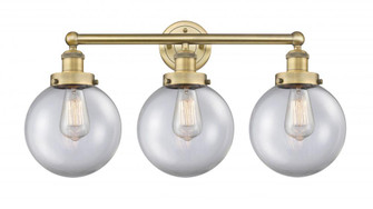 Beacon - 3 Light - 26 inch - Brushed Brass - Bath Vanity Light (3442|616-3W-BB-G202-8)