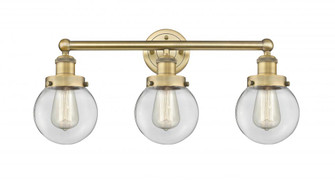 Beacon - 3 Light - 24 inch - Brushed Brass - Bath Vanity Light (3442|616-3W-BB-G202-6)