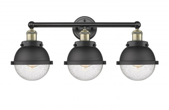 Edison - 3 Light - 25 inch - Black Antique Brass - Bath Vanity Light (3442|616-3W-BAB-HFS-64-BK)