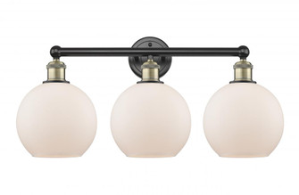 Athens - 3 Light - 26 inch - Black Antique Brass - Bath Vanity Light (3442|616-3W-BAB-G121-8)