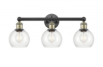 Athens - 3 Light - 24 inch - Black Antique Brass - Bath Vanity Light (3442|616-3W-BAB-G122-6)