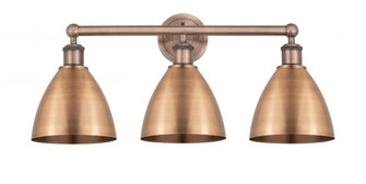 Bristol - 3 Light - 26 inch - Antique Copper - Bath Vanity Light (3442|616-3W-AC-MBD-75-AC)