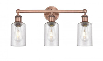 Clymer - 3 Light - 22 inch - Antique Copper - Bath Vanity Light (3442|616-3W-AC-G804)