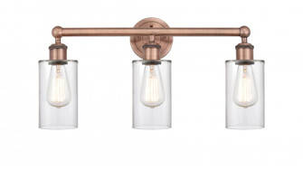 Clymer - 3 Light - 22 inch - Antique Copper - Bath Vanity Light (3442|616-3W-AC-G802)