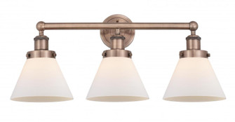 Cone - 3 Light - 26 inch - Antique Copper - Bath Vanity Light (3442|616-3W-AC-G41)