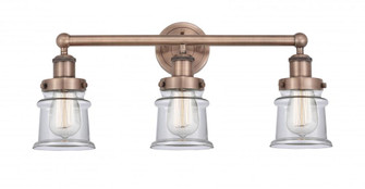 Canton - 3 Light - 23 inch - Antique Copper - Bath Vanity Light (3442|616-3W-AC-G182S)