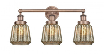 Chatham - 3 Light - 25 inch - Antique Copper - Bath Vanity Light (3442|616-3W-AC-G146)