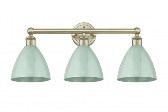 Plymouth - 3 Light - 26 inch - Antique Brass - Bath Vanity Light (3442|616-3W-AB-MBD-75-SF)