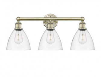 Bristol - 3 Light - 26 inch - Antique Brass - Bath Vanity Light (3442|616-3W-AB-GBD-752)