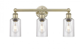 Clymer - 3 Light - 22 inch - Antique Brass - Bath Vanity Light (3442|616-3W-AB-G804)