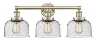 Bell - 3 Light - 26 inch - Antique Brass - Bath Vanity Light (3442|616-3W-AB-G74)
