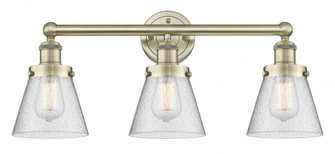 Cone - 3 Light - 24 inch - Antique Brass - Bath Vanity Light (3442|616-3W-AB-G64)