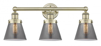 Cone - 3 Light - 24 inch - Antique Brass - Bath Vanity Light (3442|616-3W-AB-G63)