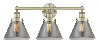 Cone - 3 Light - 26 inch - Antique Brass - Bath Vanity Light (3442|616-3W-AB-G43)