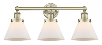 Cone - 3 Light - 26 inch - Antique Brass - Bath Vanity Light (3442|616-3W-AB-G41)