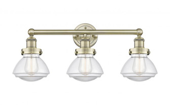 Olean - 3 Light - 25 inch - Antique Brass - Bath Vanity Light (3442|616-3W-AB-G322)