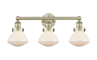 Olean - 3 Light - 25 inch - Antique Brass - Bath Vanity Light (3442|616-3W-AB-G321)