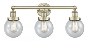 Beacon - 3 Light - 24 inch - Antique Brass - Bath Vanity Light (3442|616-3W-AB-G204-6)