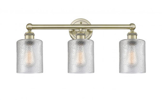 Cobbleskill - 3 Light - 23 inch - Antique Brass - Bath Vanity Light (3442|616-3W-AB-G112)