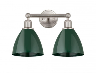 Plymouth - 2 Light - 17 inch - Satin Nickel - Bath Vanity Light (3442|616-2W-SN-MBD-75-GR)