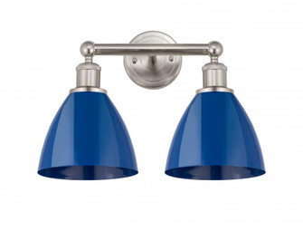 Plymouth - 2 Light - 17 inch - Satin Nickel - Bath Vanity Light (3442|616-2W-SN-MBD-75-BL)