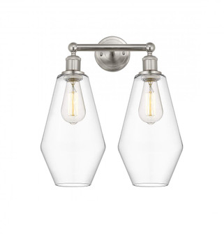 Cindyrella - 2 Light - 16 inch - Satin Nickel - Bath Vanity Light (3442|616-2W-SN-G652-7)