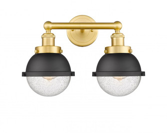 Edison - 2 Light - 16 inch - Satin Gold - Bath Vanity Light (3442|616-2W-SG-HFS-64-BK)