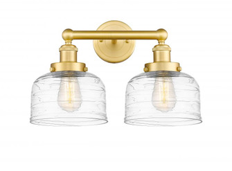 Bell - 2 Light - 17 inch - Satin Gold - Bath Vanity Light (3442|616-2W-SG-G713)