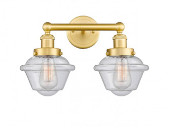 Oxford - 2 Light - 16 inch - Satin Gold - Bath Vanity Light (3442|616-2W-SG-G534)