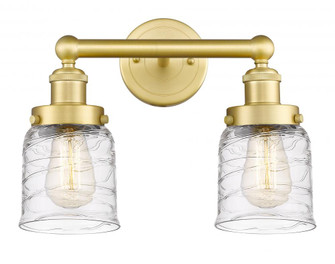 Bell - 2 Light - 14 inch - Satin Gold - Bath Vanity Light (3442|616-2W-SG-G513)