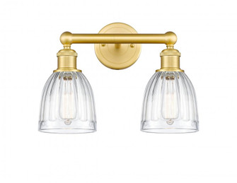 Brookfield - 2 Light - 15 inch - Satin Gold - Bath Vanity Light (3442|616-2W-SG-G442)