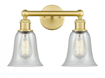 Hanover - 2 Light - 15 inch - Satin Gold - Bath Vanity Light (3442|616-2W-SG-G2812)