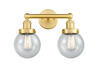 Beacon - 2 Light - 15 inch - Satin Gold - Bath Vanity Light (3442|616-2W-SG-G204-6)