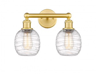 Belfast - 2 Light - 15 inch - Satin Gold - Bath Vanity Light (3442|616-2W-SG-G1013)