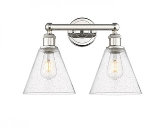 Berkshire - 2 Light - 17 inch - Polished Nickel - Bath Vanity Light (3442|616-2W-PN-GBC-84)