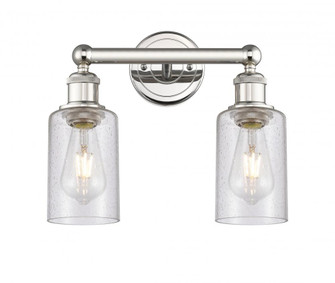 Clymer - 2 Light - 13 inch - Polished Nickel - Bath Vanity Light (3442|616-2W-PN-G804)
