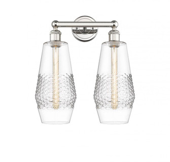 Windham - 2 Light - 16 inch - Polished Nickel - Bath Vanity Light (3442|616-2W-PN-G682-7)