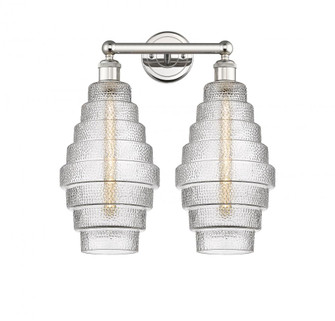 Cascade - 2 Light - 17 inch - Polished Nickel - Bath Vanity Light (3442|616-2W-PN-G672-8)