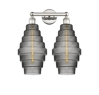 Cascade - 2 Light - 17 inch - Polished Nickel - Bath Vanity Light (3442|616-2W-PN-G673-8)