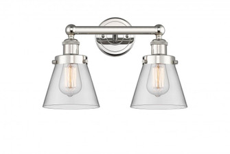 Cone - 2 Light - 15 inch - Polished Nickel - Bath Vanity Light (3442|616-2W-PN-G62)