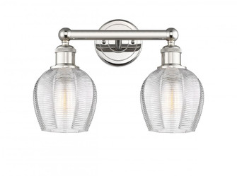 Norfolk - 2 Light - 15 inch - Polished Nickel - Bath Vanity Light (3442|616-2W-PN-G462-6)